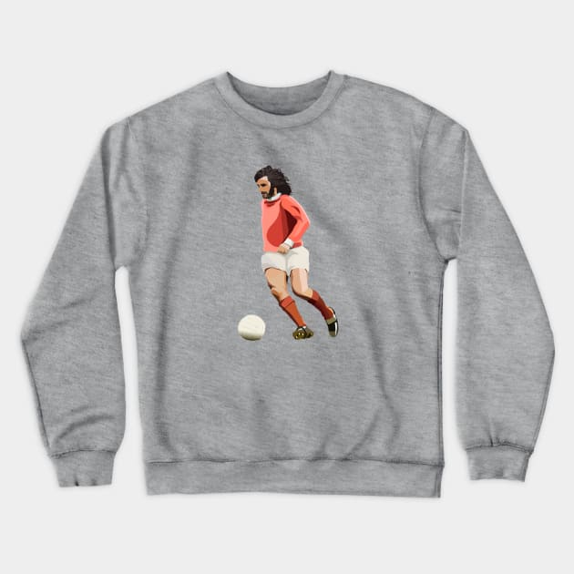Legend George Best Crewneck Sweatshirt by Webbed Toe Design's